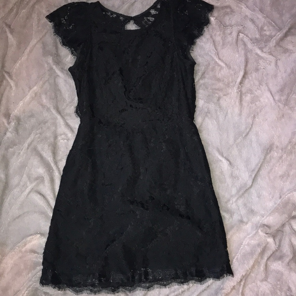 Black Mini lace dress